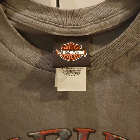 Harley Davidson Mens Sleeveless Gray Shirt Size XL - Picture 3 of 3